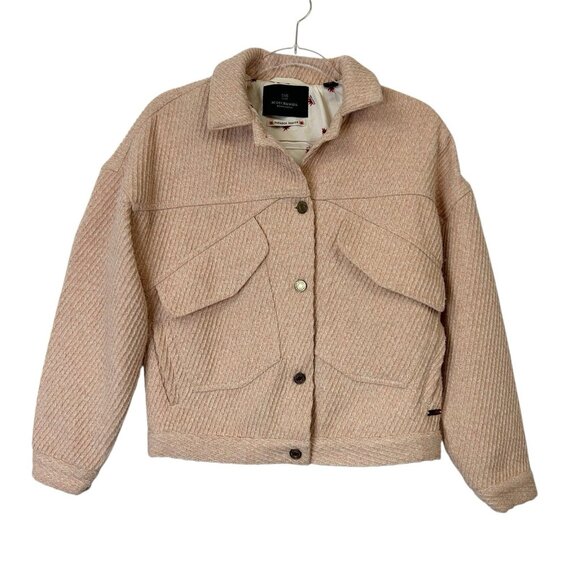 Scotch and Soda Wool Crop Jacket Women’s Size XS Pink - Picture 1 of 11